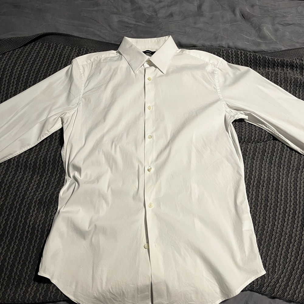 Theory white dress shirt size M